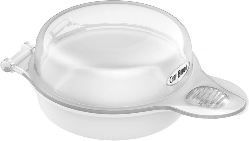 Chef Buddy Microwave Egg Maker, a Healthy Breakfast Cooking Utensil - Kitchen Essentials, Easy to Make- Holds Up to Two Eggs and Cooks in 45 Seconds - Image 3